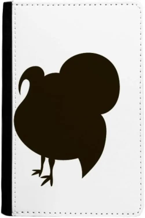 Black Turkey Animal Portrayal Passport Holder Notecase Burse Wallet Cover Card Purse