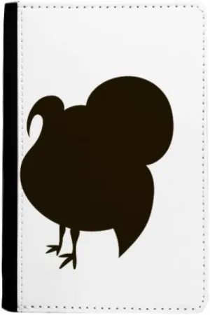 Black Turkey Animal Portrayal Passport Holder Notecase Burse Wallet Cover Card Purse