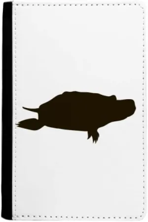 Black Turtle Animal Portrayal Passport Holder Notecase Burse Wallet Cover Card Purse