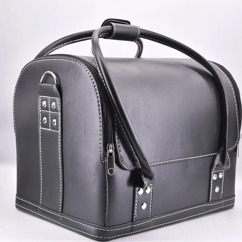 blue-ther Leather Bag Magic Tricks Amazing Stage Magic Close-up Accessories for Magicians Carrying Bag Magic Mentalism Illusion Gimmick Props