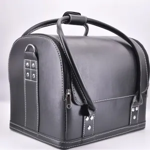 blue-ther Leather Bag Magic Tricks Amazing Stage Magic Close-up Accessories for Magicians Carrying Bag Magic Mentalism Illusion Gimmick Props