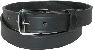 Boston Leather 1-1/4" Garrison Leather Belt | Black 34