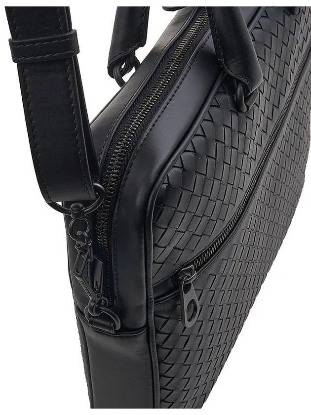 Bottega Veneta Intrecciato Briefcase Black