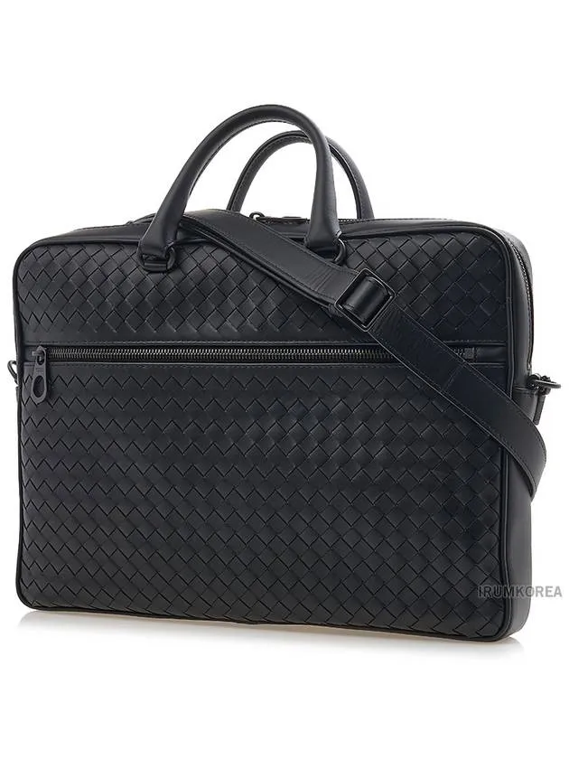 Bottega Veneta Intrecciato Briefcase Black