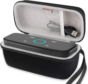 BOVKE Case for Doss SoundBox Touch Wireless Bluetooth Portable Speaker with HD Sound and Bass Protective Hard EVA Travel Shockproof Carrying Case Cover Storage Pouch Bag, Black