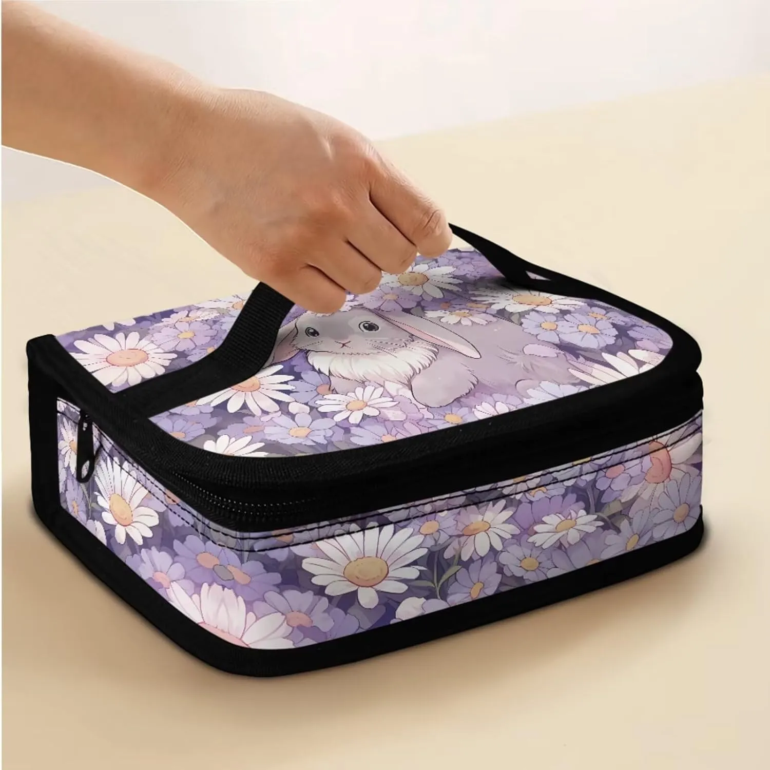 Bunny Preschool Backpack for Girls With Lunch Box School Backpack for Teens Girls Middle School Water Resistant Fits Notebooks,Pens,Pencils/Cases,Water Bottles,Homework,Tablets