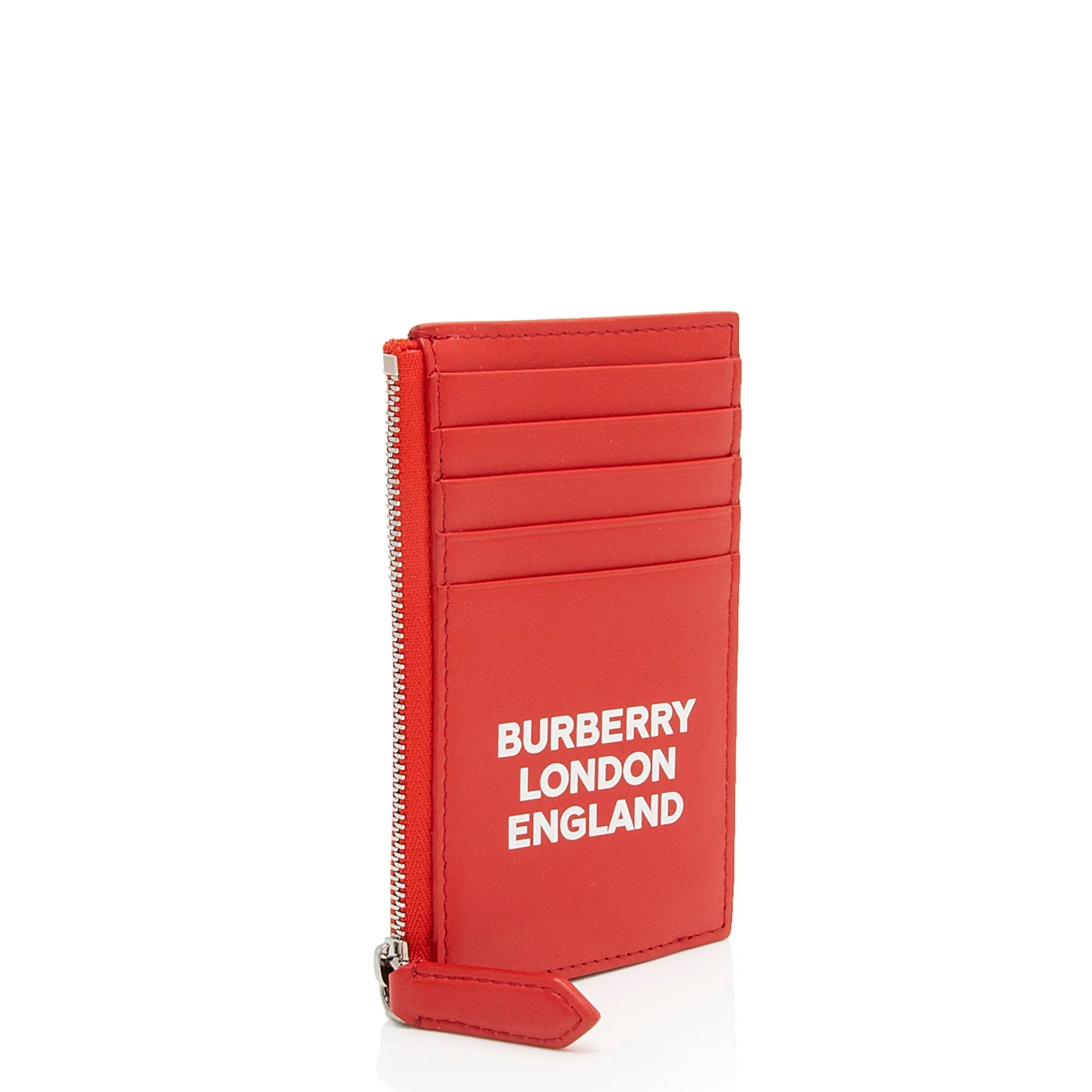 Burberry Leather Logo Alwyn Zip Card Case (SHF-raRJkL)