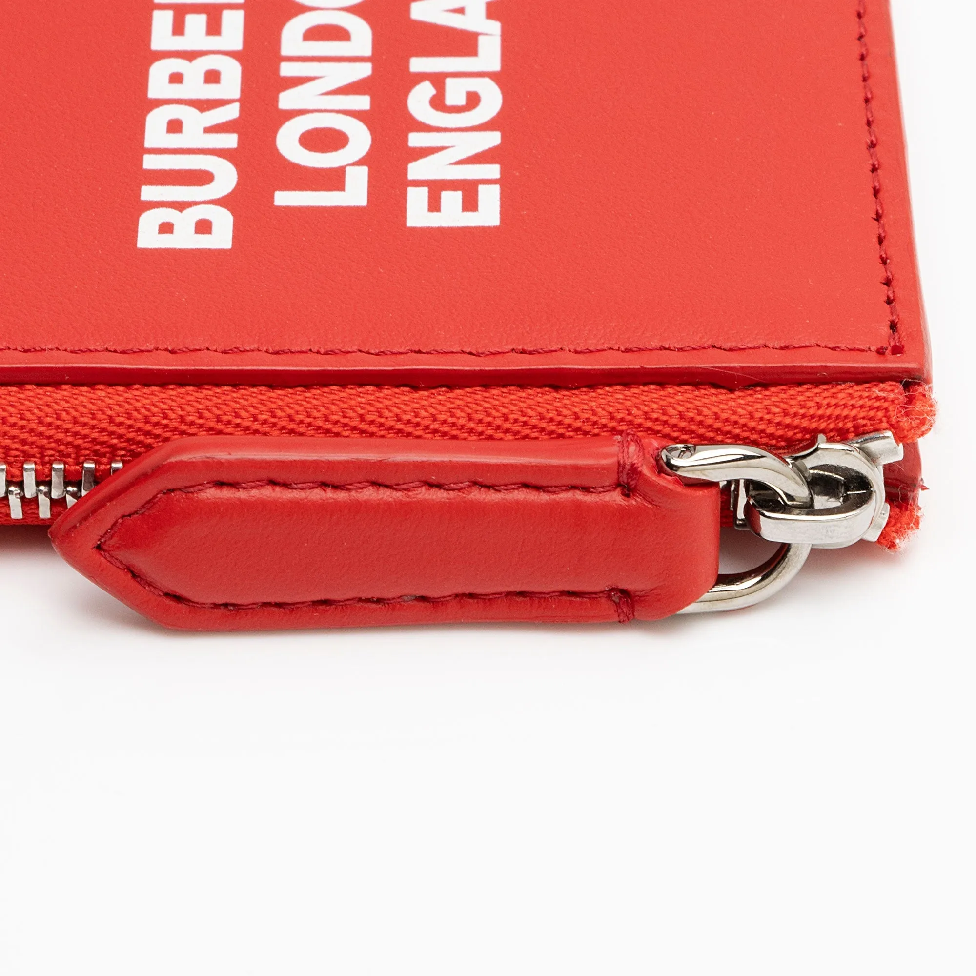 Burberry Leather Logo Alwyn Zip Card Case (SHF-raRJkL)