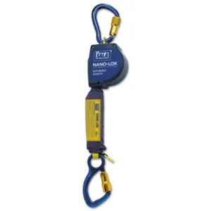 Capital Safety Nano-Lok Extended Length Self Retracting Web Lifelines w/Anchor, 11ft, 420lb, 70007456059