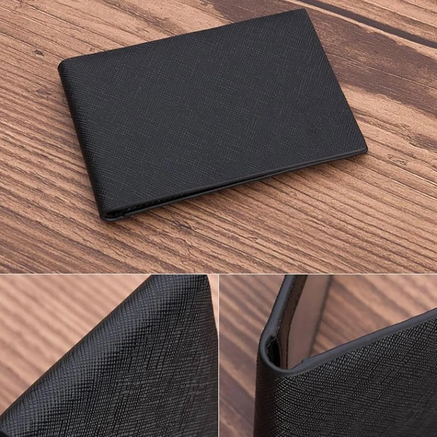 Car Card Holder Wallet for Bentley Continental GTC/Continental GTC Speed 2024 2025 2026 Suede Driver's License Holder Card Case Passport Card Bag Car Accessories,Black-3 Pages