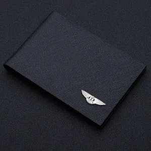 Car Card Holder Wallet for Bentley Continental GTC/Continental GTC Speed 2024 2025 2026 Suede Driver's License Holder Card Case Passport Card Bag Car Accessories,Black-3 Pages