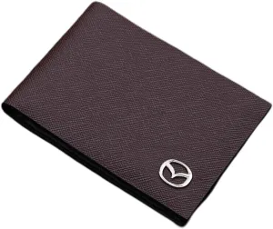 Car Card Holder Wallet for Mazda Mazda3 3 Hatchback (Type BP) 2019 2020 2021 2022 2023 Leather Driver's License Holder Card Case Passport Card Bag Car Accessories,Coffee-4 Pages