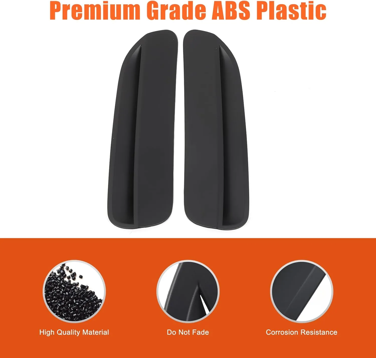 Car Engine Hood Air Outlet Vent Cover Trim Compatible with Pontiac G8 08-09/Holden Commodore 06-12 Car Front Engine Hood Vent Air Flow Intake Body Moulding Protection Cover decoration (Matt black)