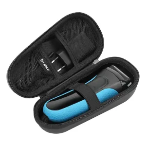 Case for Braun Series 3/ Series 5, 3040s, 3010S, 5018s, 5140s Electric Razor Shaver, Hard Travel Case Protective Cover Storage Bag (Black interior)