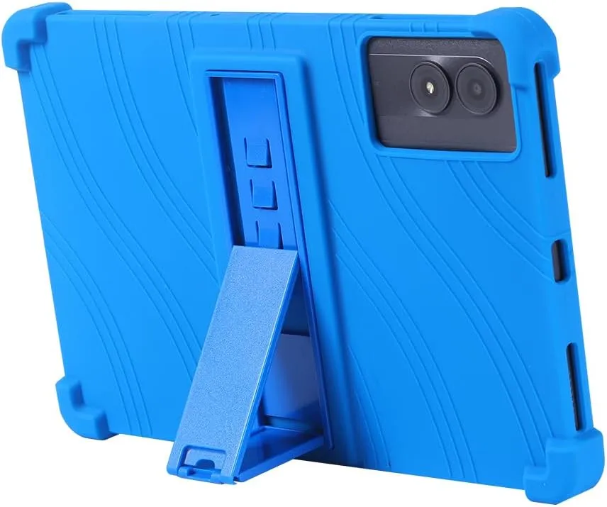 Case for DOOGEE U11/DOOGEE U11 Pro/Blackview Tab 90WiFi/Blackview Tab 90 WiFi/Blackview Tab 90 Tablet 11 inch, Soft Silicone Protective Cover with Adjustable Kickstand, Blue