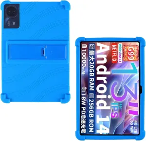 Case for TECLAST T65 Max Tablet 13 Inch, Soft Silicone Heavy Protective Cover with Adjustable Kickstand for TECLAST T65 Max Tablet 13 Inch, Blue