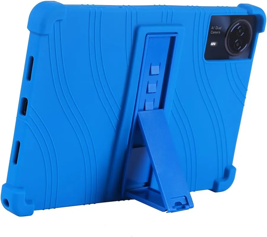 Case for TECLAST T65 Max Tablet 13 Inch, Soft Silicone Heavy Protective Cover with Adjustable Kickstand for TECLAST T65 Max Tablet 13 Inch, Blue