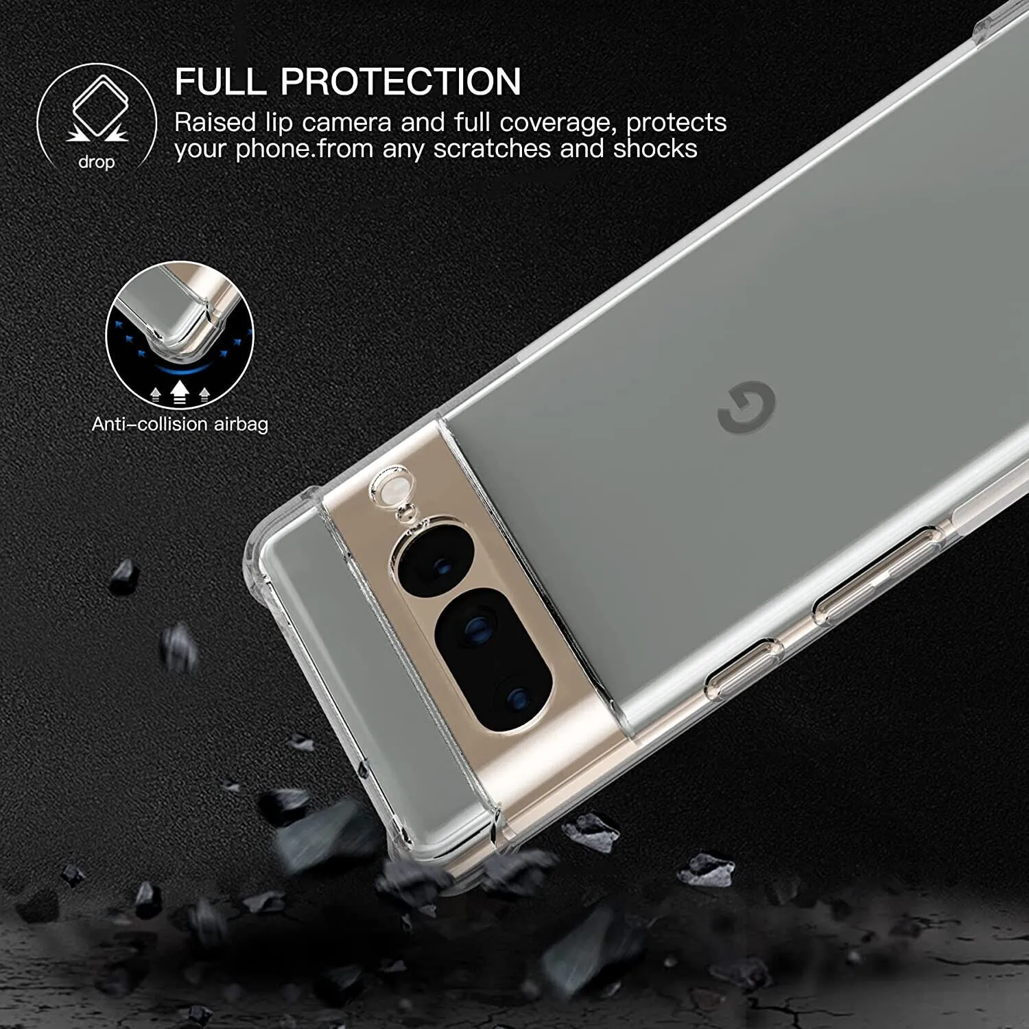 Case Google Pixel 7 Pro Clear Silicone Slim Shockproof Gel Cover