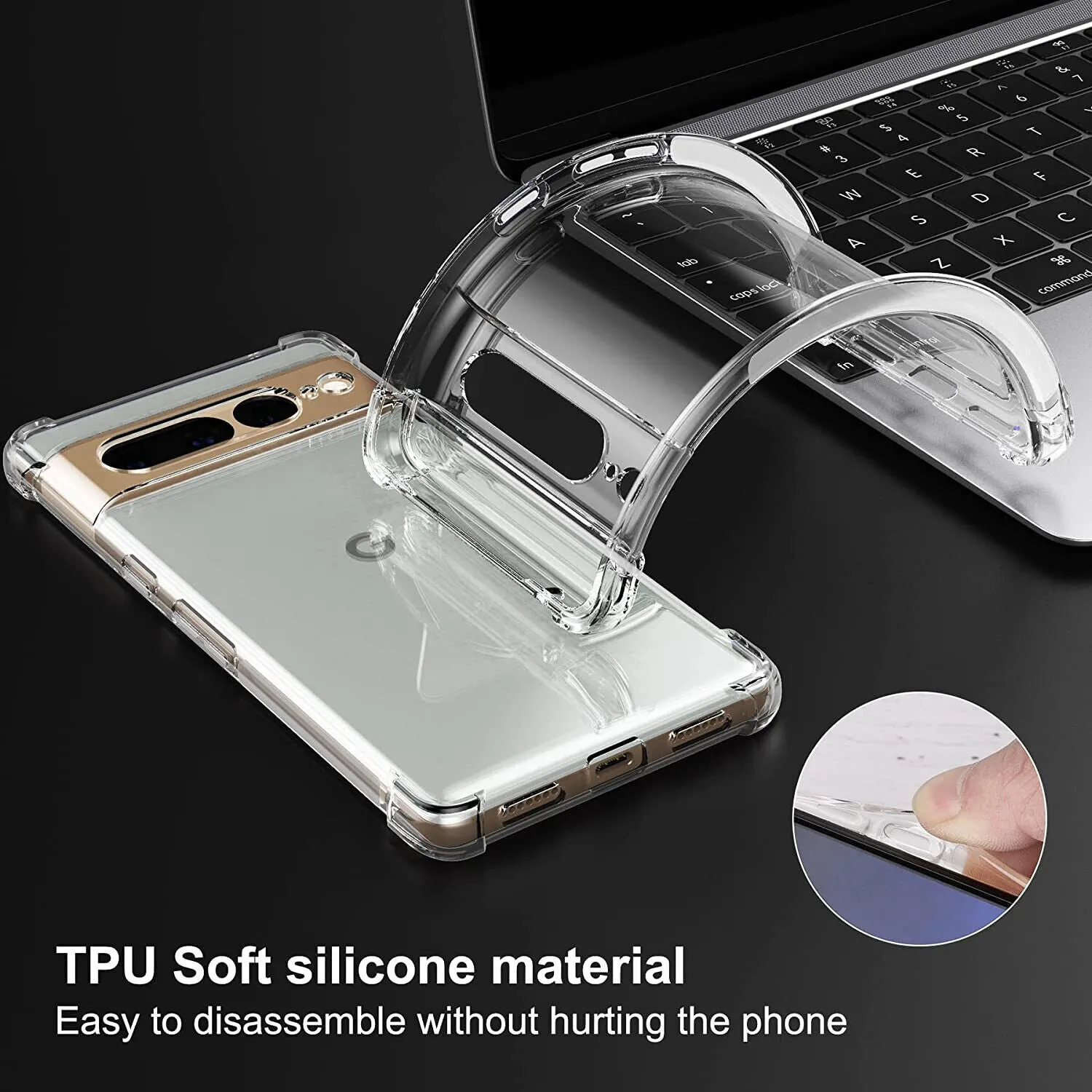 Case Google Pixel 7 Pro Clear Silicone Slim Shockproof Gel Cover