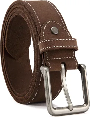CHAOREN Leather Belt for Men, 38mm Mens Belts Casual, Handmade Full Grain Leather Belt for Jeans