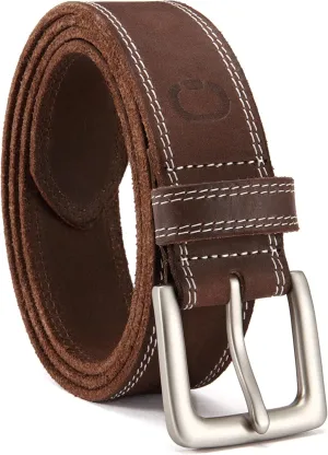 CHAOREN Leather Belt for Men, 38mm Mens Belts Casual, Handmade Full Grain Leather Belt for Jeans