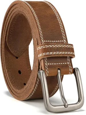 CHAOREN Leather Belt for Men, 38mm Mens Belts Casual, Handmade Full Grain Leather Belt for Jeans