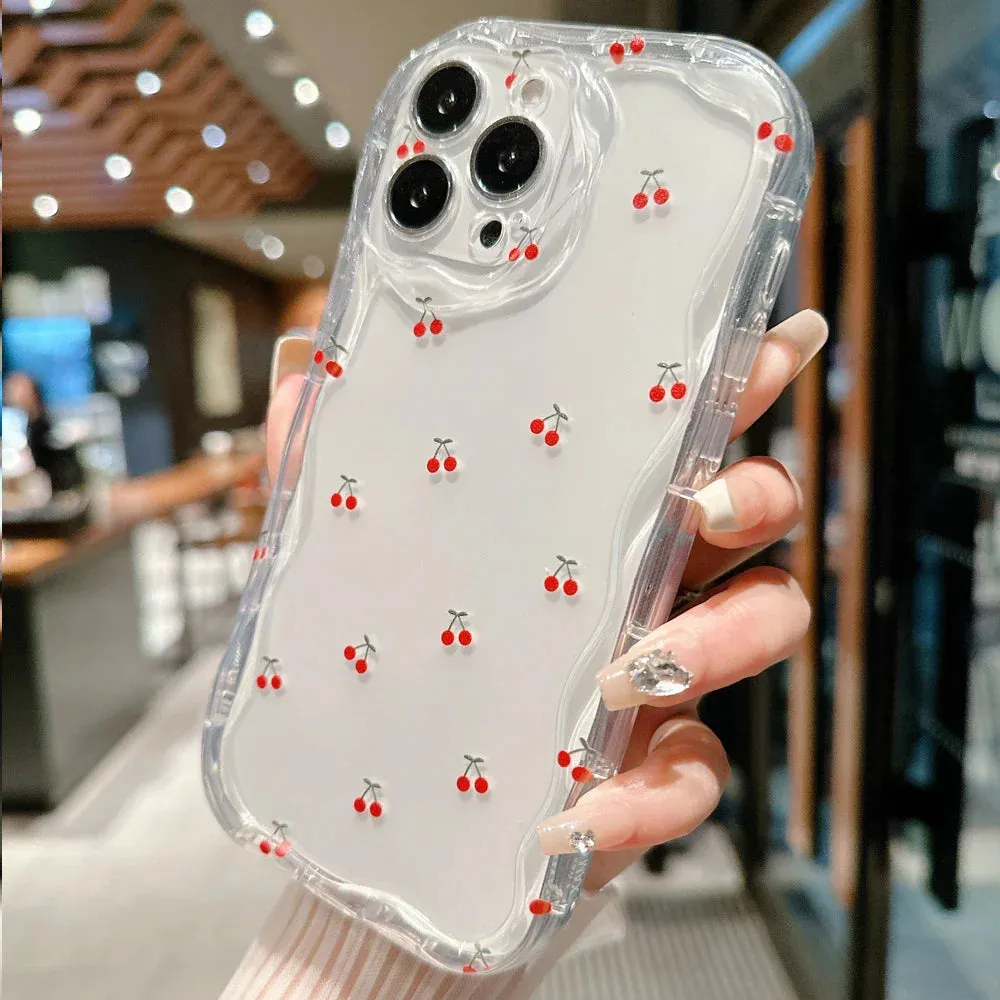 Cherry Silicone Shockproof Phone Case for Iphone