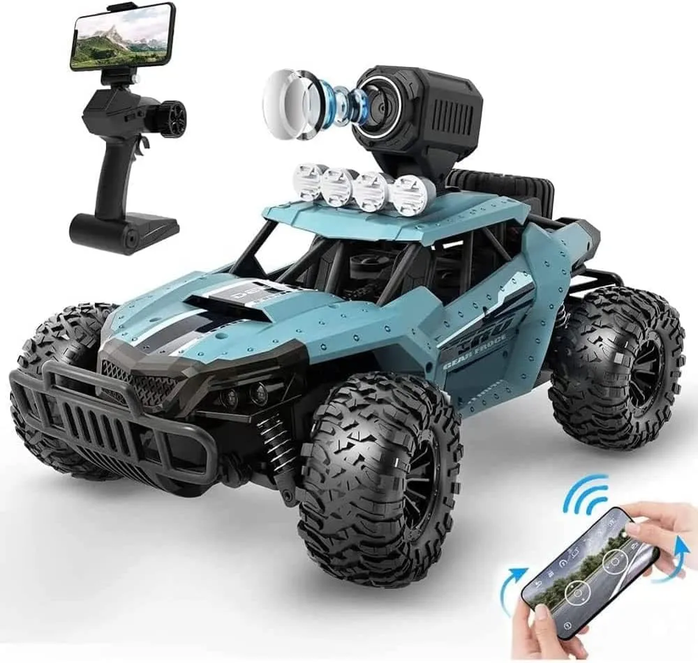 Children's Educational Toys,WiFi FPV Off-Road Remote Control Car with 720P Camera Video Car High Speed Off-Road Remote Trucks Boys Gift for Kids and Adults…