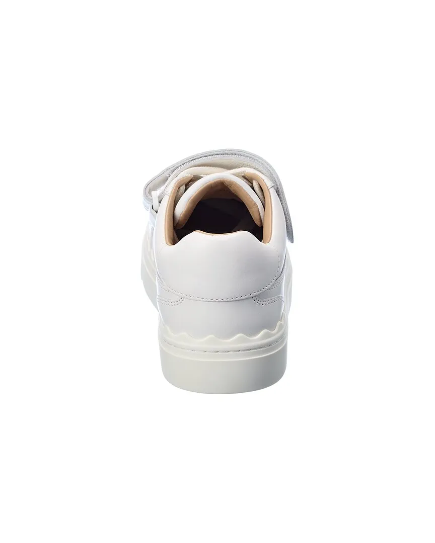 Chloé Lauren Scalloped Leather Sneaker