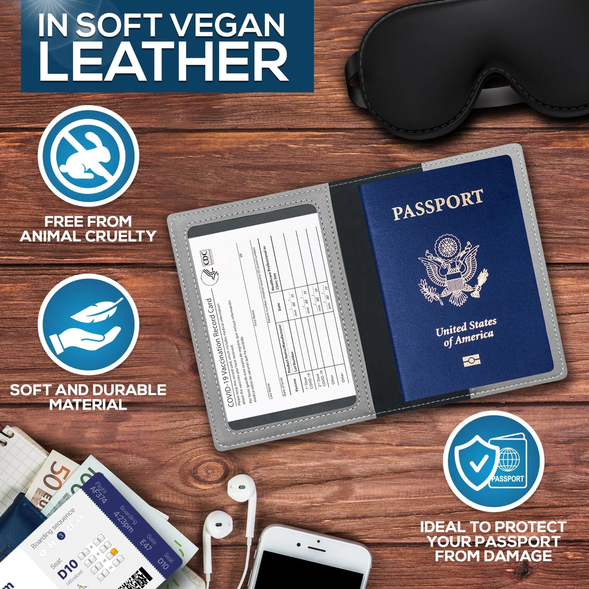 Ciana Vaccine Card and Passport Holder
