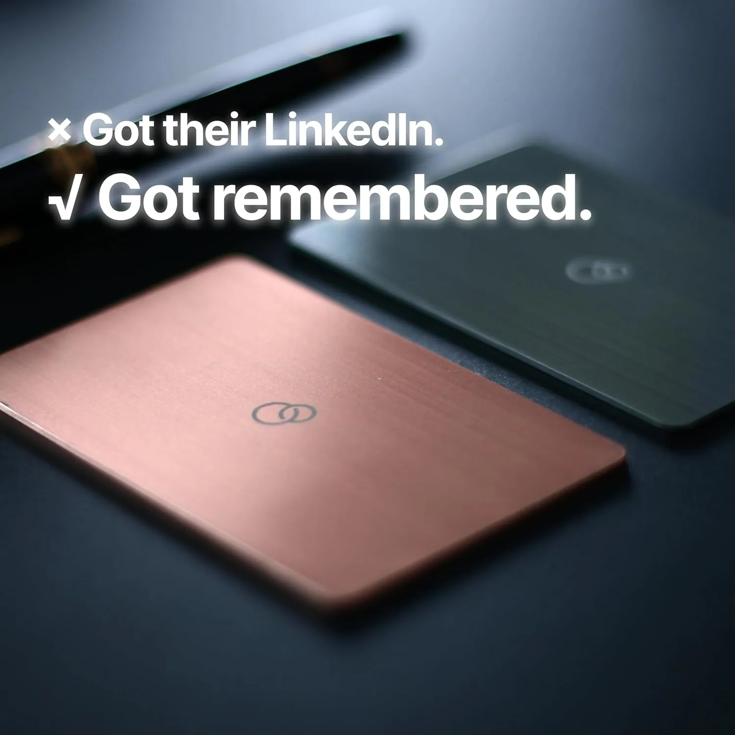 Circo Premium Smart NFC Networking Card - Digital Business Card | Social Media Sharing & Instant Contact - Easy Touch Sharing (Luxe Rose Gold)