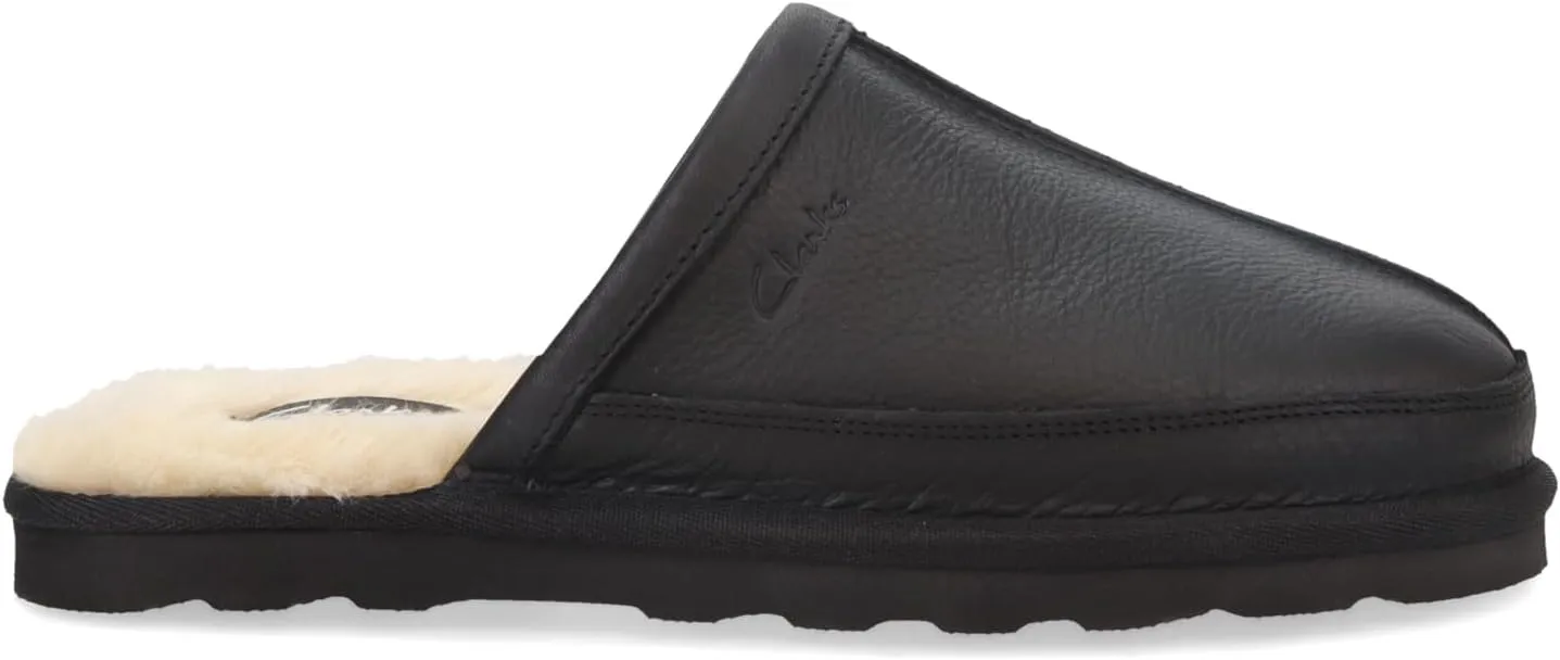 Clarks Men's, Leather Scuff Slipper