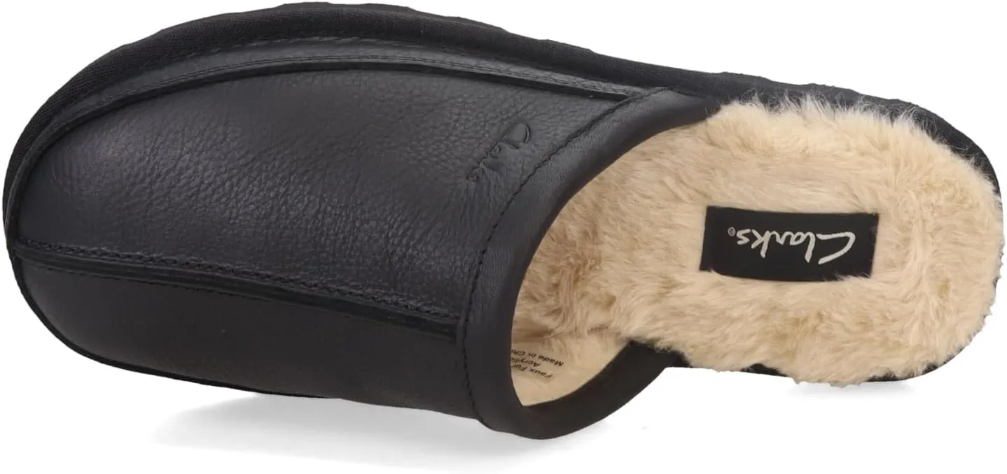 Clarks Men's, Leather Scuff Slipper