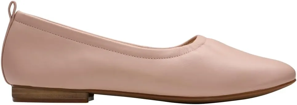 Clarks Womens Fawna Soft Leather Light Pink Shoes 8 US