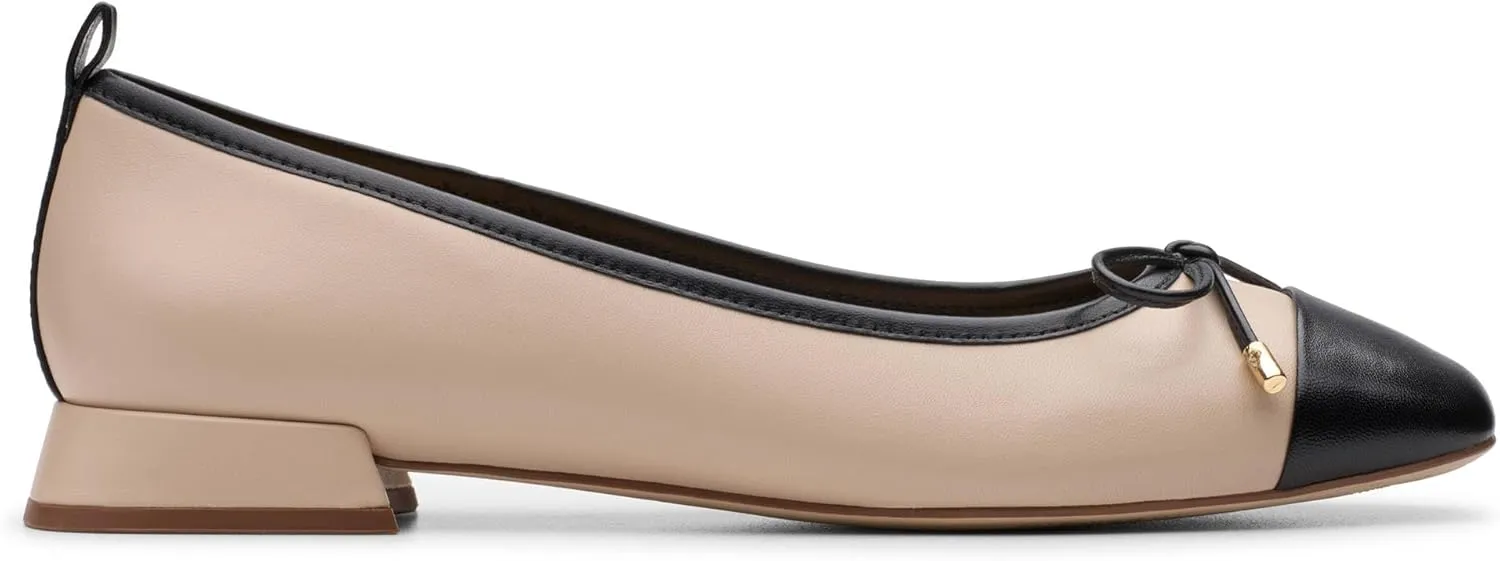 Clarks Womens Ubree15 Poppy Leather Sand Combi Shoes 7.5 US