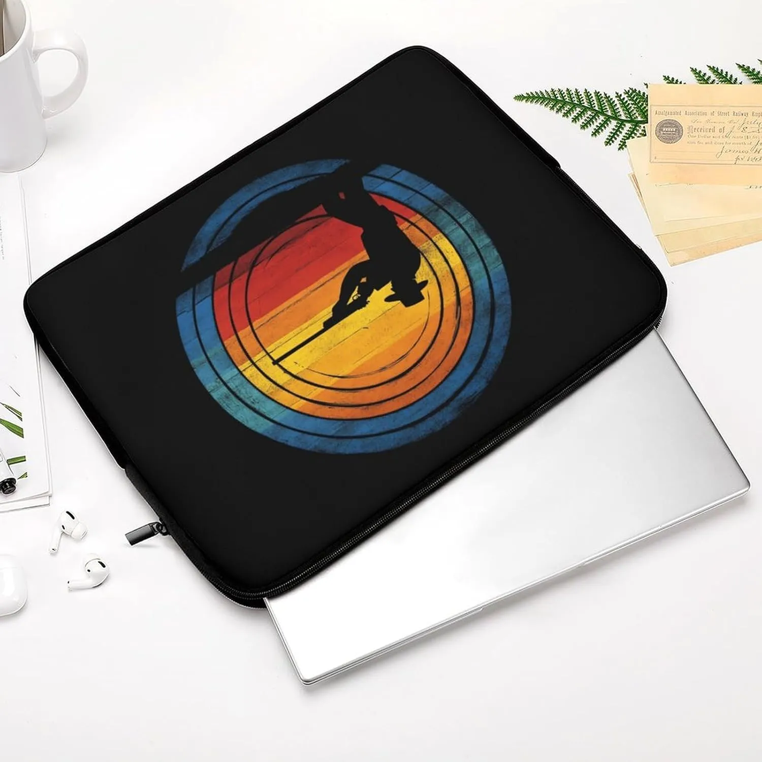 Clay Skeet Shooting Vintage Sunset (2) Laptop Case Sleeve Bag 17inch Durable Shockproof Protective Computer Carrying Cover Briefcase