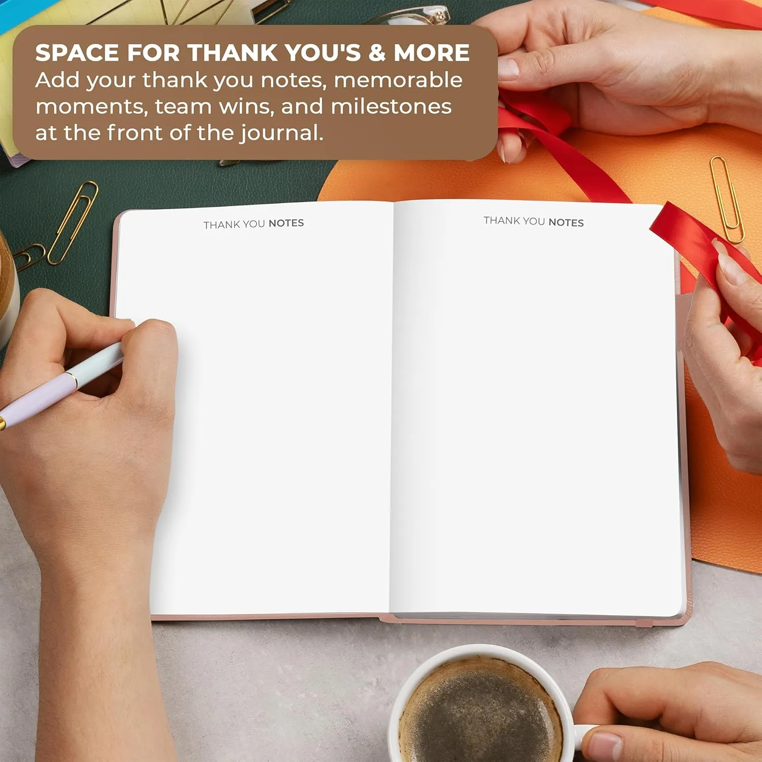Clever Fox Leader’s Journal – Professional Leadership Gift for Boss, Mentor & Manager – Business Leader Notebook for Men & Women (Rose Gold)