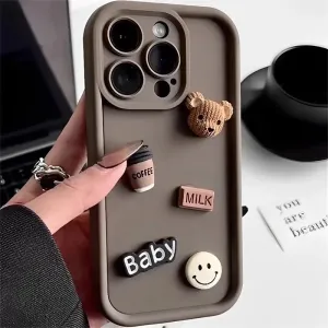 Coffee Bear Silicone Case iPhone 15/14/13/12/XR/XS