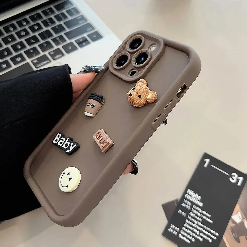 Coffee Bear Silicone Case iPhone 15/14/13/12/XR/XS