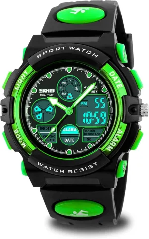cofuo Kids Digital Sport Watch, Boys Girls Waterproof Sports Outdoor Watches Children Casual Electronic Analog Quartz Wrist Watches with Alarm Stopwatch