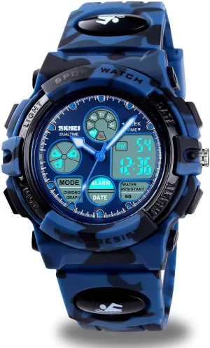 cofuo Kids Digital Sport Watch, Boys Girls Waterproof Sports Outdoor Watches Children Casual Electronic Analog Quartz Wrist Watches with Alarm Stopwatch