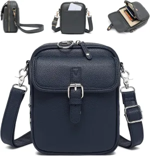 Collaboraten1 Collaborate Crossbody Leather Bag, Urvashi Crossbody Leather Bag for Women, Vintage Shoulder Purse Travel