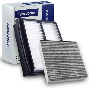 Combo CP134 CF10134 Cabin Air Filter with Activated Carbon and CA12061 Engine Air Filter Fits for 2016-2021 Honda Pilot Ridgeline Passport 2016-2020 Acura MDX Replaces CA11876 XA10486