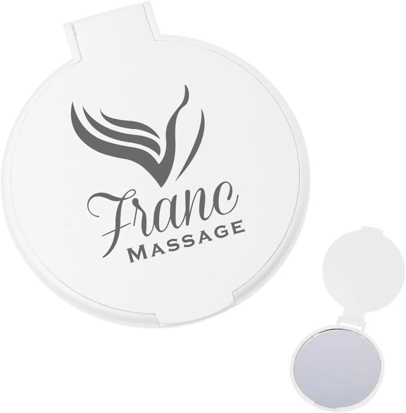 Compact Mirror Add Customized Text Name or Personalized Image $0.89 Each - Sold in Pack of 250 - Translucent Blue