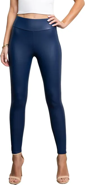 Conceited Leggings for Women in Luxe Velvet or Vegan Faux Leather - Available in Regular and Plus Size