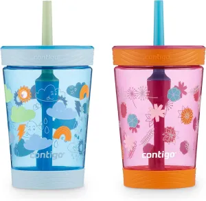 Contigo Kids Spill-Proof Tumbler with Straw, 14 oz., 2 Pack