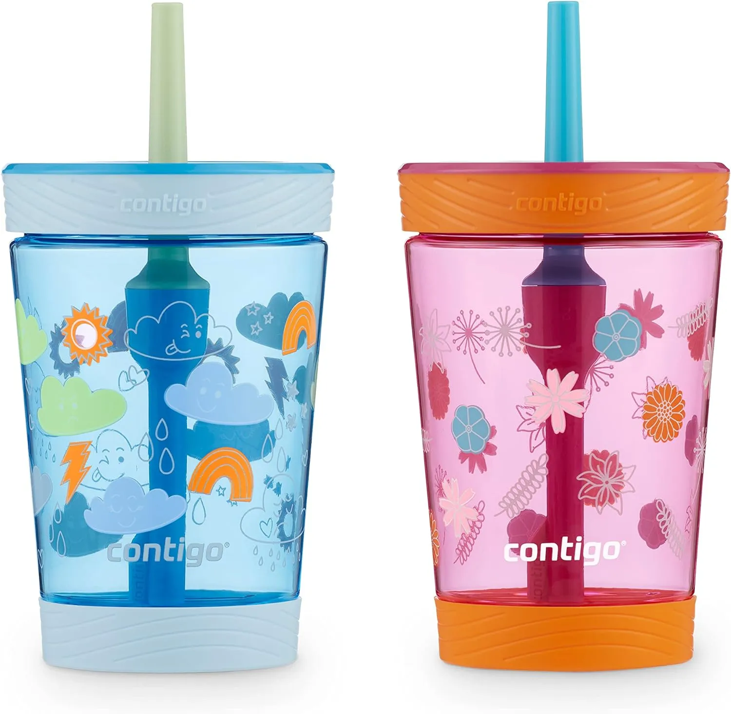 Contigo Kids Spill-Proof Tumbler with Straw, 14 oz., 2 Pack