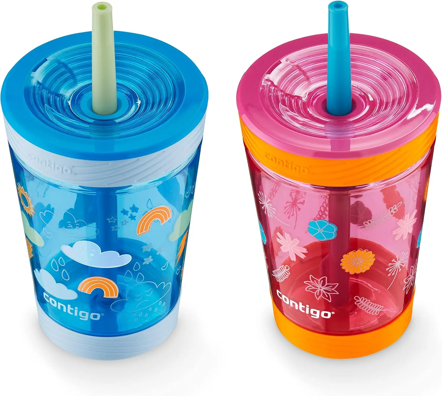 Contigo Kids Spill-Proof Tumbler with Straw, 14 oz., 2 Pack
