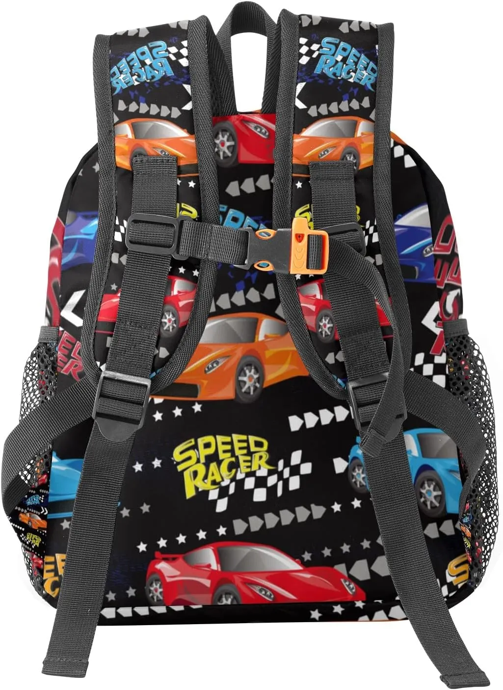 Cool Cars Street Race Personalized School Backpack for Kid-Boy/Girl Toddler Daypack Kindergarten Travel Bookbag