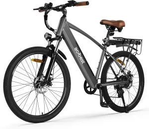 Core Electric Bike for Adults - Peak 1000W Brushless Motor Ebike, 468&500Wh Removable Built in Battery 26&27.5X2.1 Tire Step Over Bicycle with 7 Speed, Commute E Bikes